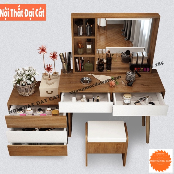 Bàn trang điểm gỗ công nghiệp MDF BTĐ123