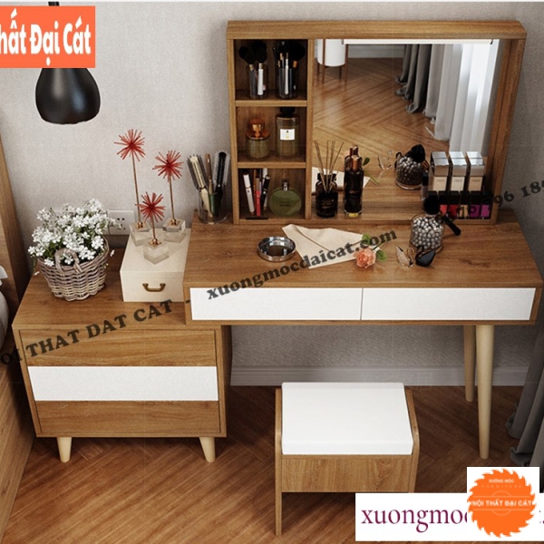 Bàn trang điểm gỗ công nghiệp MDF BTĐ123