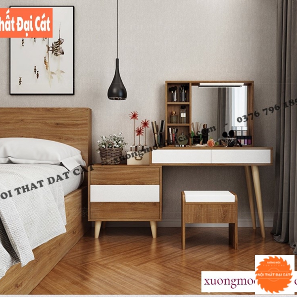 Bàn trang điểm gỗ công nghiệp MDF BTĐ123