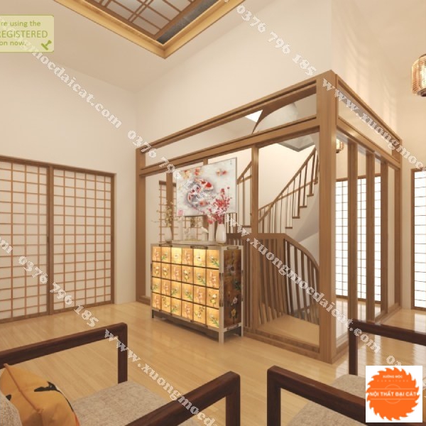 Mẫu thiết kế nội thất Spa - Thẩm mỹ viện phong cách Nhật MS005