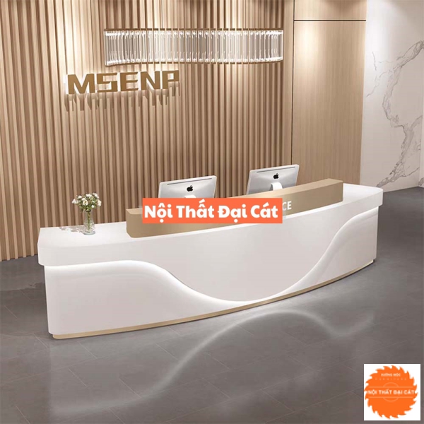 Quầy lễ tân công ty hiện đại QLT052