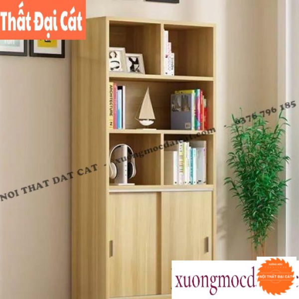 Kệ sách thiết kế cửa lùa KS168