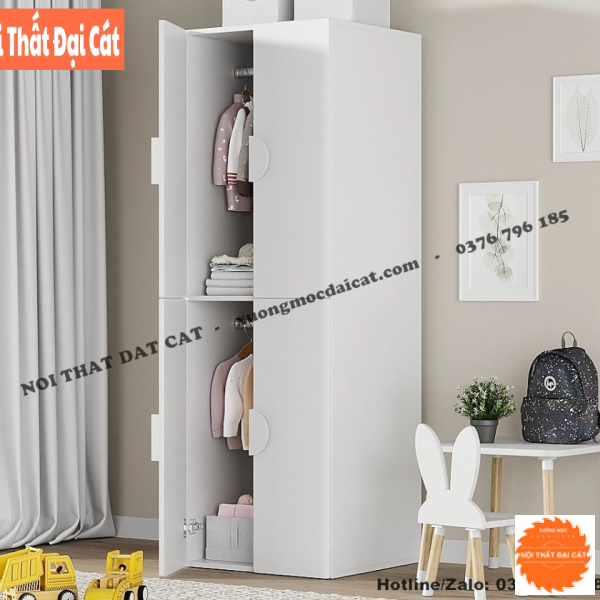 Tủ áo quần trẻ em bằng gỗ công nghiệp TTE068