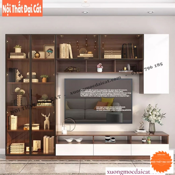 Tủ kệ tivi phòng khách sang trọng KKH089