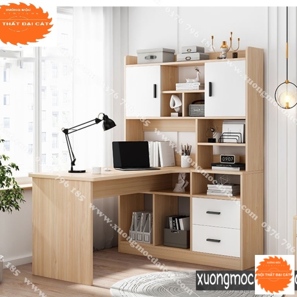 Bàn học kệ sách thiết kế thông minh BH053