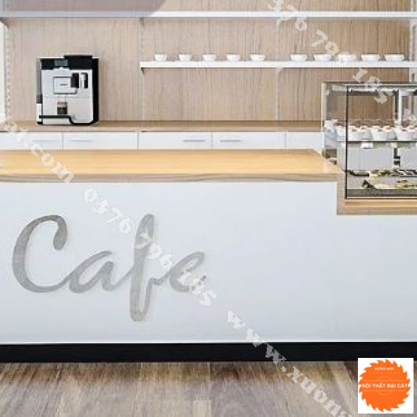 Quầy thu ngân gỗ MDF cho quán cafe QTN034