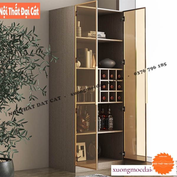 Tủ rượu cánh kính có đèn led TR062