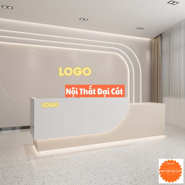 Quầy lễ tân đẹp trẻ trung QLT053