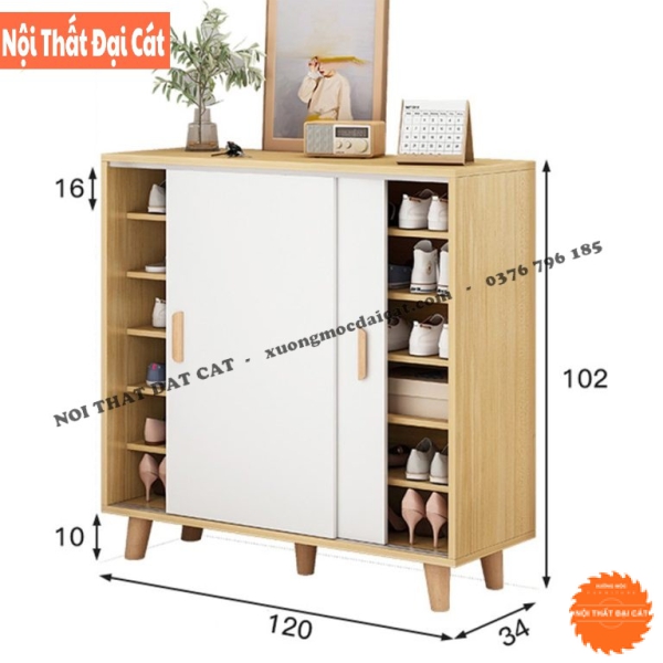 Tủ giày thiết kế cửa lùa TG190