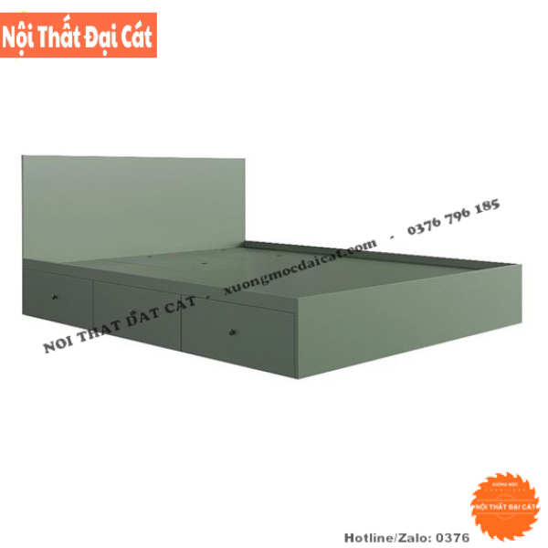 Giường ngủ thiết kế 3 hộc kéo G105