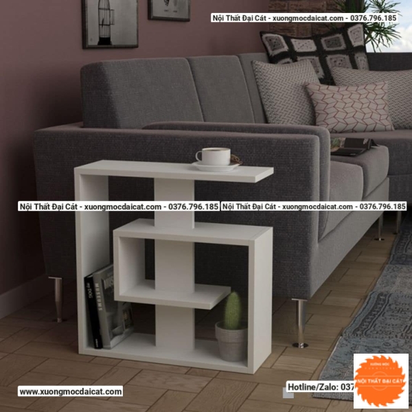 Bàn gỗ cạnh Sofa màu xám BGS001