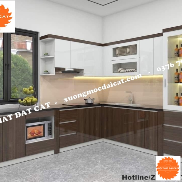 Tủ bếp thiết kế đẹp MS0045