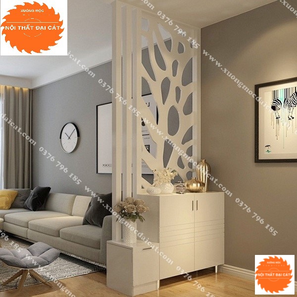 Tủ vách ngăn gỗ cho phòng khách hiện đại VN067