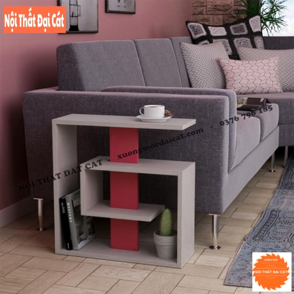 Bàn gỗ cạnh Sofa màu xám BGS001