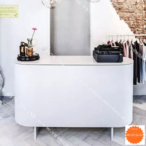 Quầy thu ngân gỗ nhỏ gọn đẹp QTN035