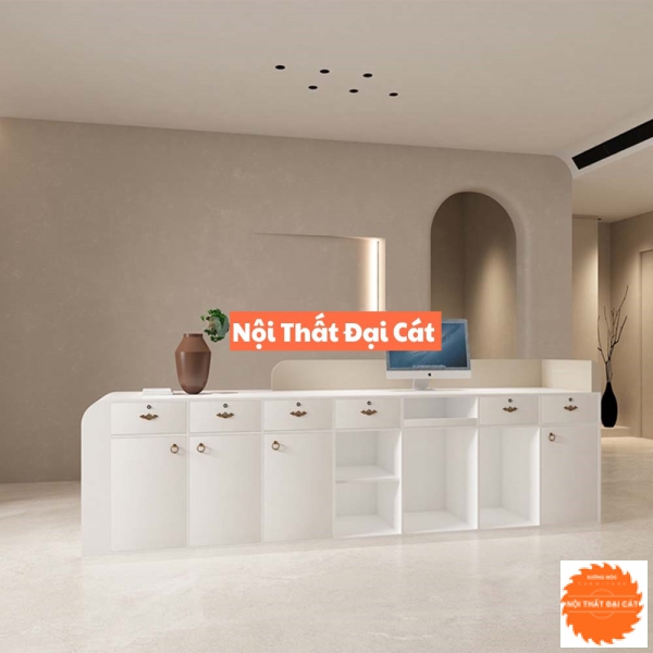 Quầy lễ tân thiết kế thời trang QLT054