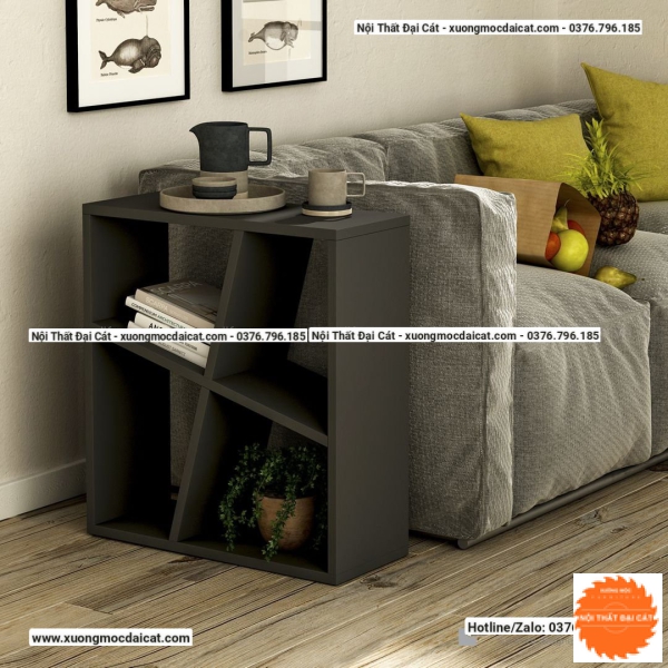 Bàn gỗ cạnh Sofa thiết kế 4 ô BGS010