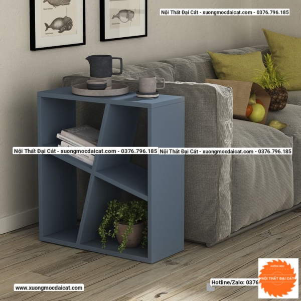 Bàn gỗ cạnh Sofa thiết kế 4 ô BGS010