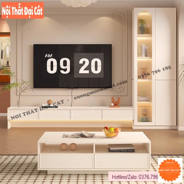 Kệ tủ tivi phòng khách chữ L KKH091