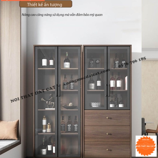 Tủ rượu kết hợp phong cách mới TR063
