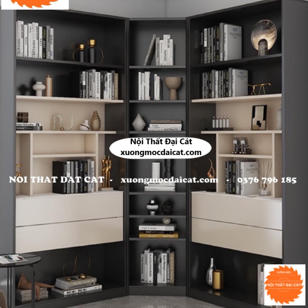 Kệ sách thiết kế hình chữ V KS131