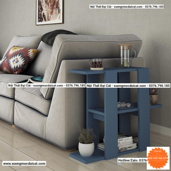 Bàn gỗ cạnh sofa thiết kế 3 tầng BGS018
