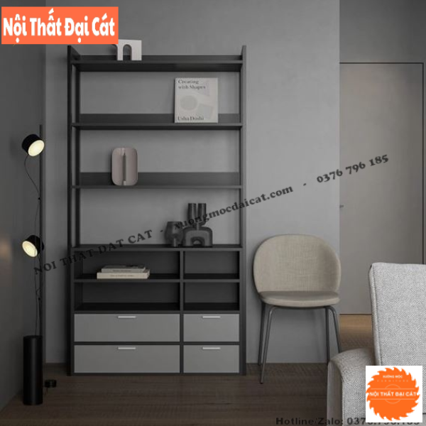 Kệ gỗ trưng bày thiết kế hộc kéo KG027