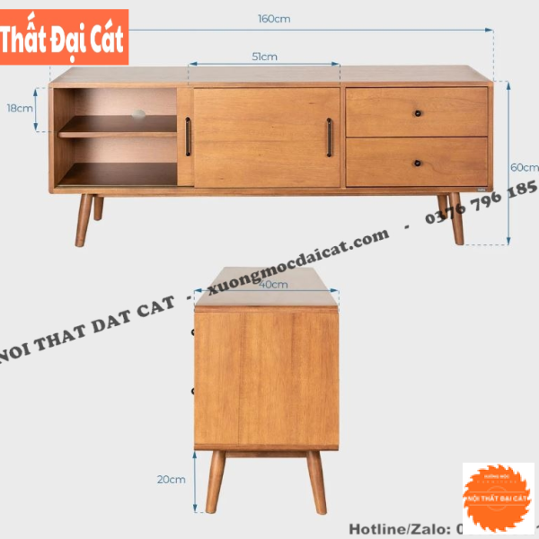 Kệ tivi thiết kế cánh lùa KTV358
