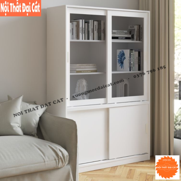 Kệ để sách thiết kế cánh trượt KS203