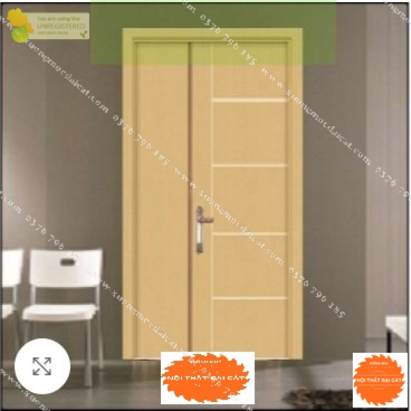 Cửa gỗ MDF thiết kế đẹp 