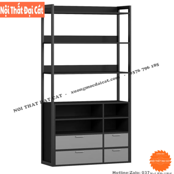 Kệ gỗ trưng bày thiết kế hộc kéo KG027