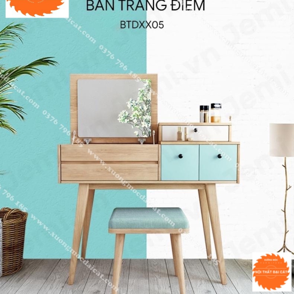 Bàn trang điểm kiểu dáng hiện đại BTĐ072