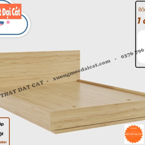 Giường ngủ gỗ hiện đại G117