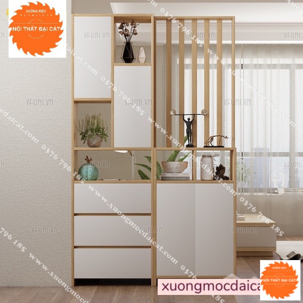 Tủ giày kết hợp vách ngăn TG186