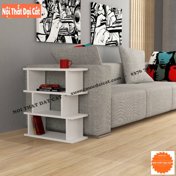 Bàn gỗ cạnh sofa thiết kế 3 tầng BGS018