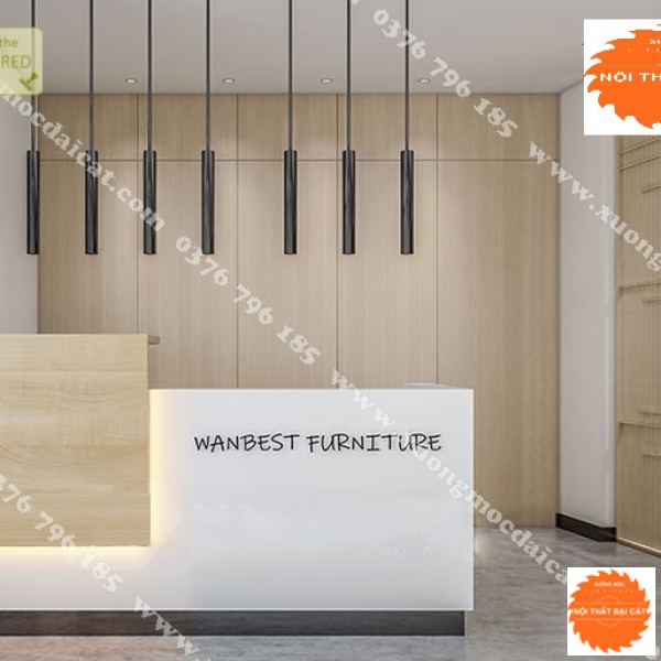 Vách logo cho quầy lễ tân MS0026