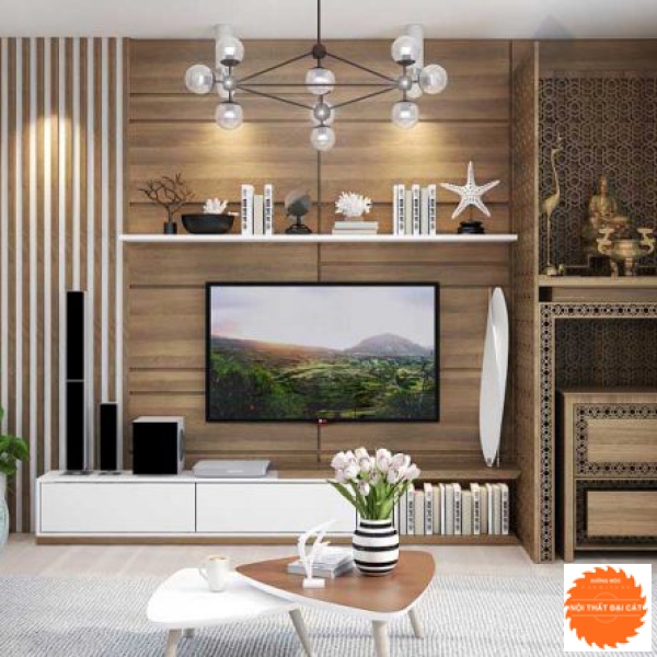Vách ốp kệ ti vi VO001
