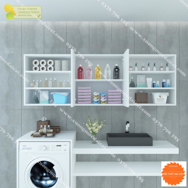 Tủ để đồ phòng tắm 3 hộc mở TPT004