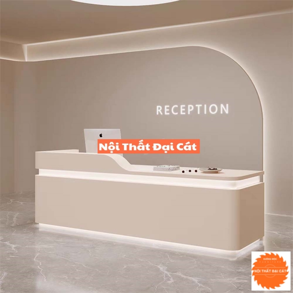 Quầy lễ tân thiết kế ấn tượng QLT055