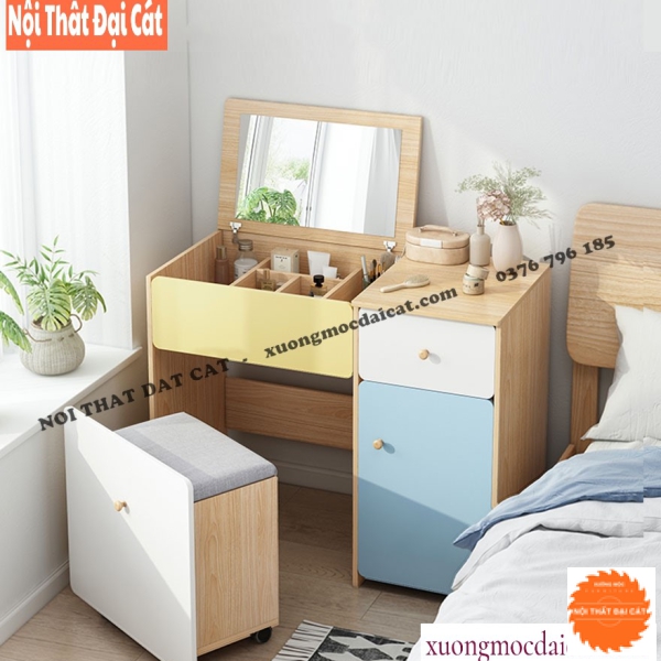 Bàn trang điểm nhiều màu dễ thương BTĐ129