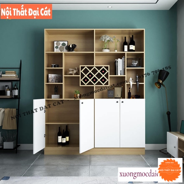 Tủ rượu tone trắng hiện đại TR021