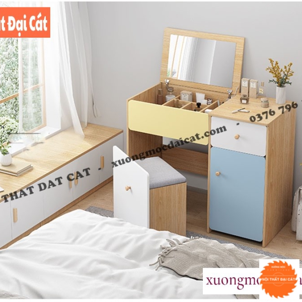 Bàn trang điểm nhiều màu dễ thương BTĐ129