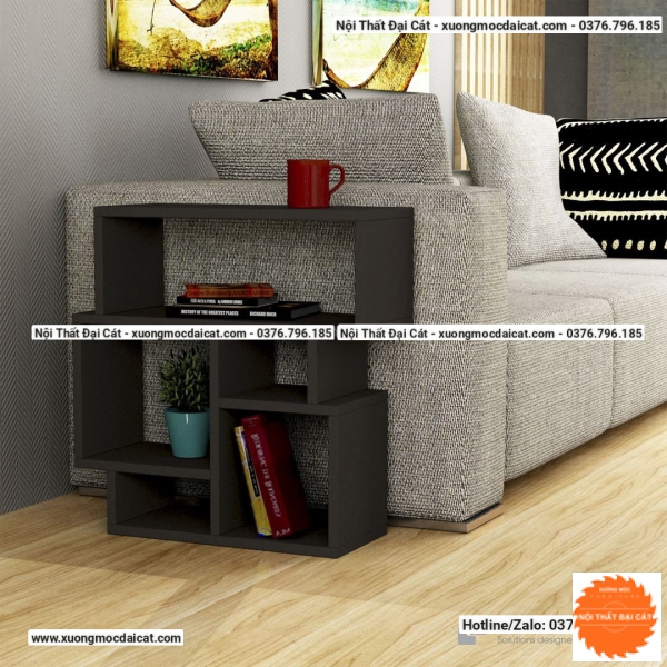 Bàn gỗ cạnh sofa tone vàng BGS013