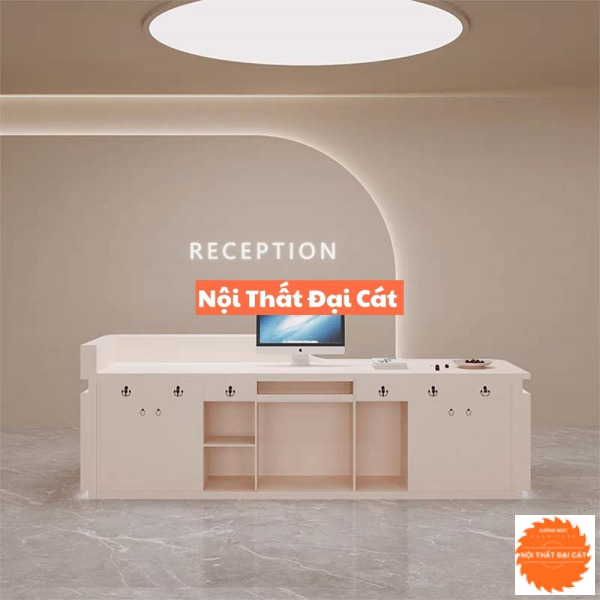 Quầy lễ tân thiết kế ấn tượng QLT055