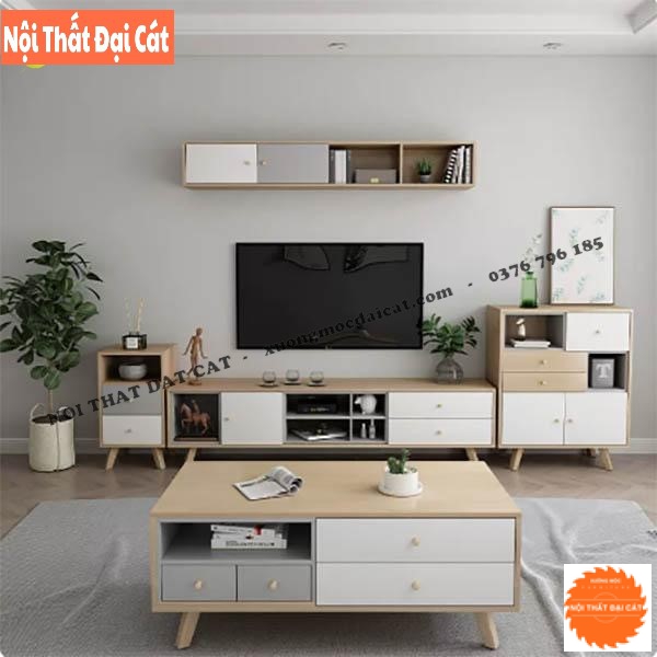 Bàn sofa gỗ hiện đại cho phòng khách BS060
