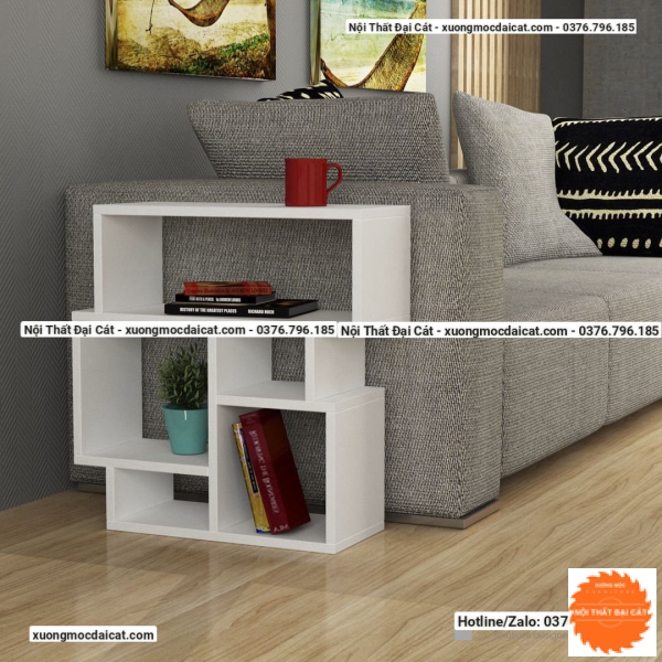 Bàn gỗ cạnh sofa tone vàng BGS013
