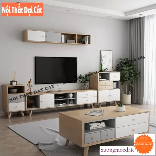 Bàn sofa gỗ hiện đại cho phòng khách BS060