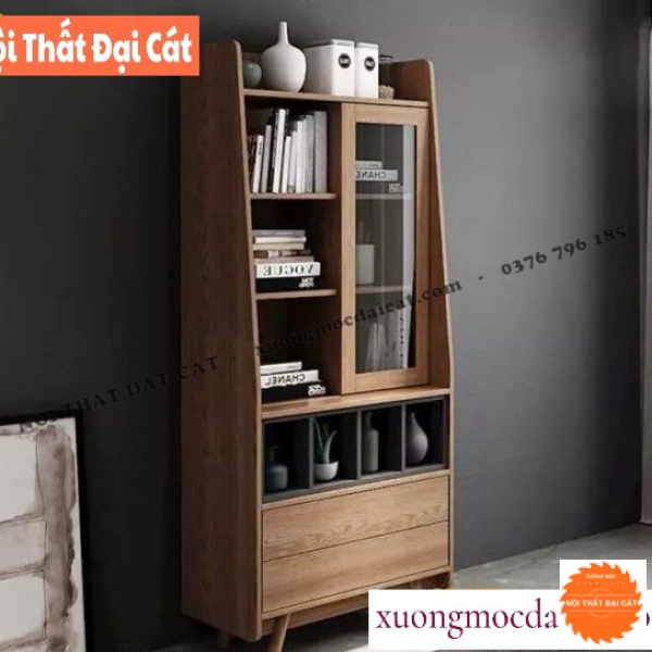 Kệ sách gỗ MDF phong cách hiện đại KS172