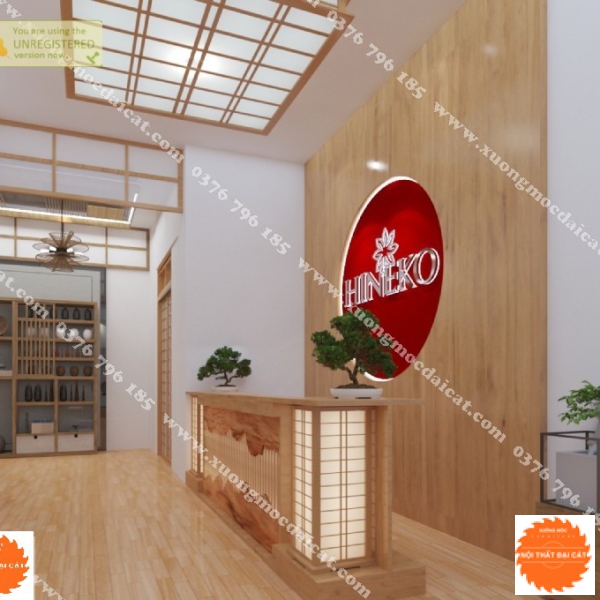 Mẫu thiết kế nội thất Spa - Thẩm mỹ viện phong cách Nhật MS005