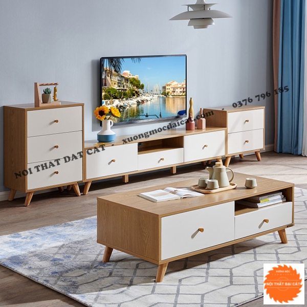 Bàn sofa gỗ phòng khách gia đình BS052